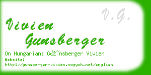 vivien gunsberger business card